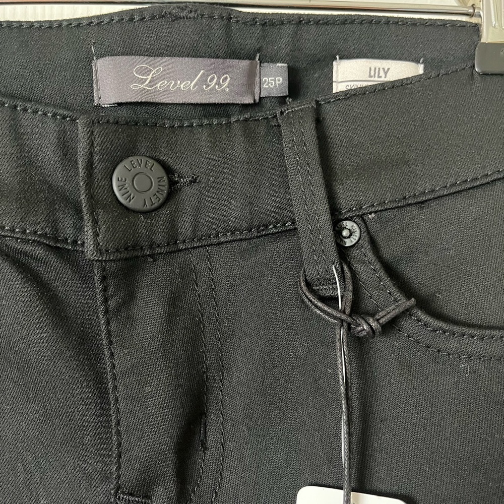 Level 99 Lily glenda straight black jean, 25P, NWT - Picture 2 of 11